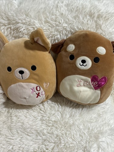 Squishmallow brown dog 8in - brown,